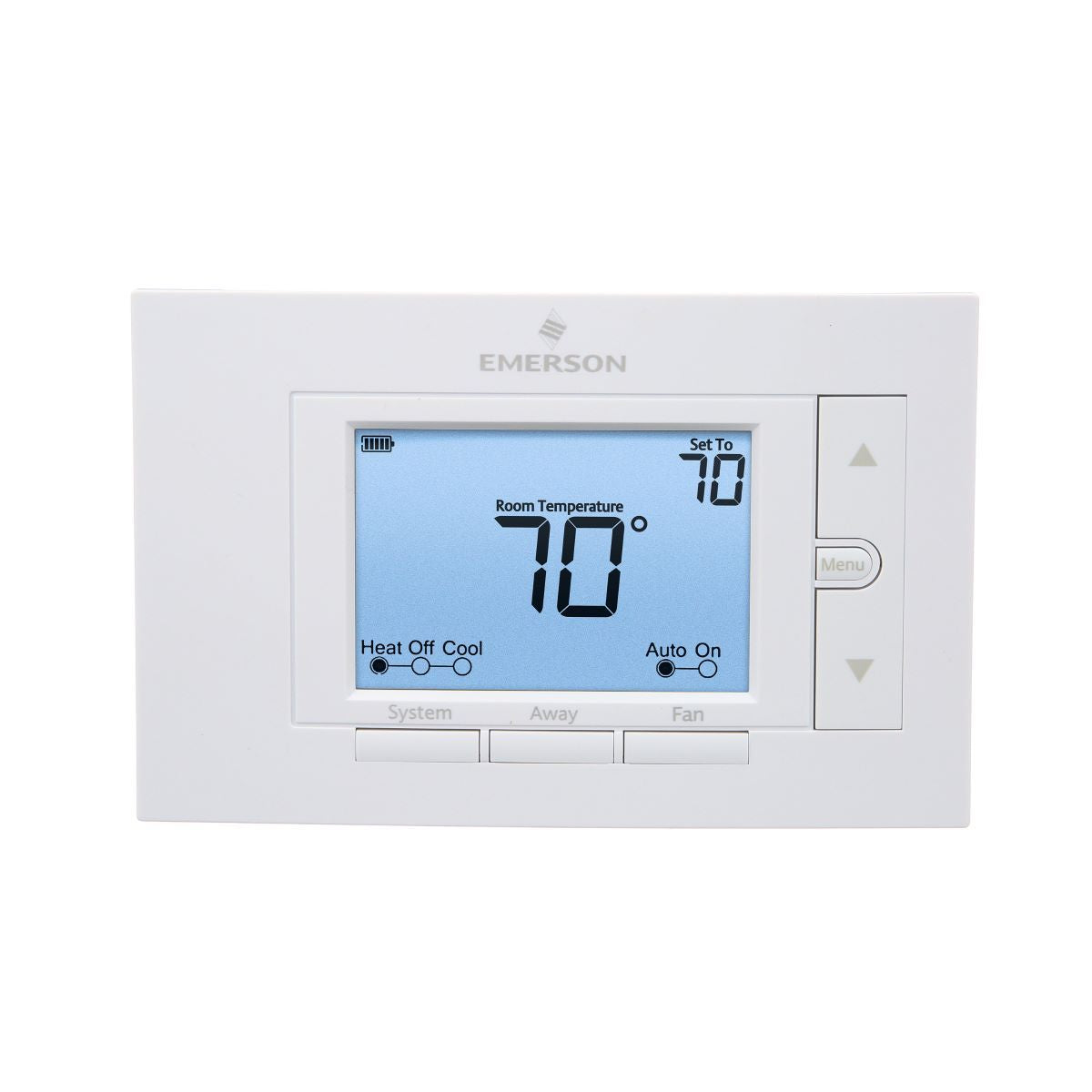 1F85U-22NP-5" Non-Programmable Thermostat Universal Single, Multi 2H/2C, Heat Pump 2H/1C Dual Fuel