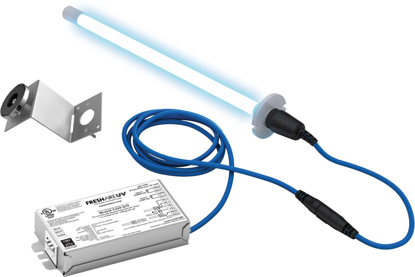 Fresh-Aire TUV-BTST - Germicidal UV system w/ single remote lamp