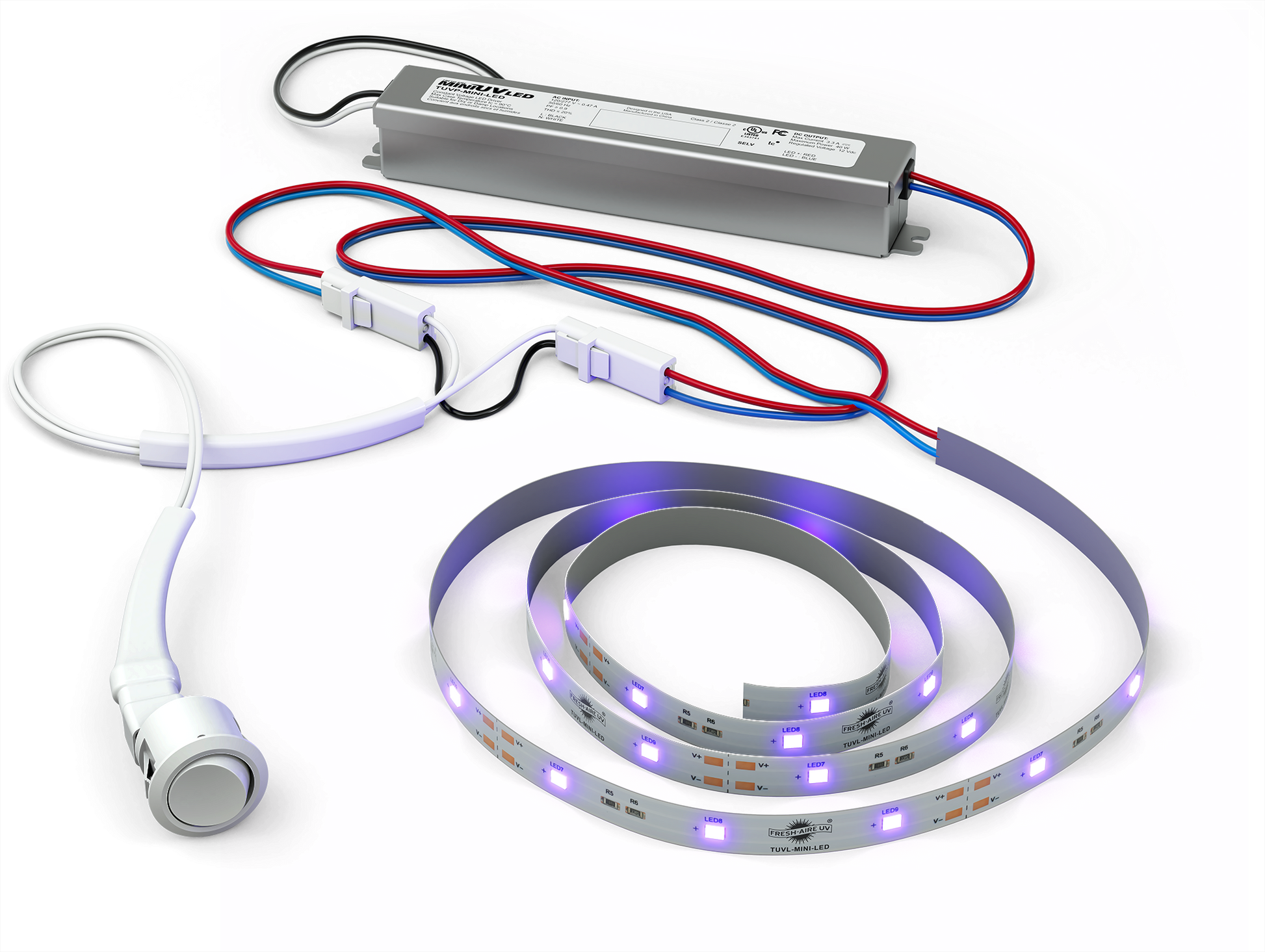 Fresh-Aire Tuv-MINI-LED-SW - Germicidal LED system w/ single remote LED Strip